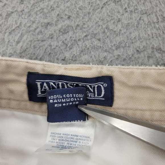 Lands' End Shorts Mens‎ 36 Tan Khaki Cargo Outdoor Hiking Pockets - Picture 6 of 11